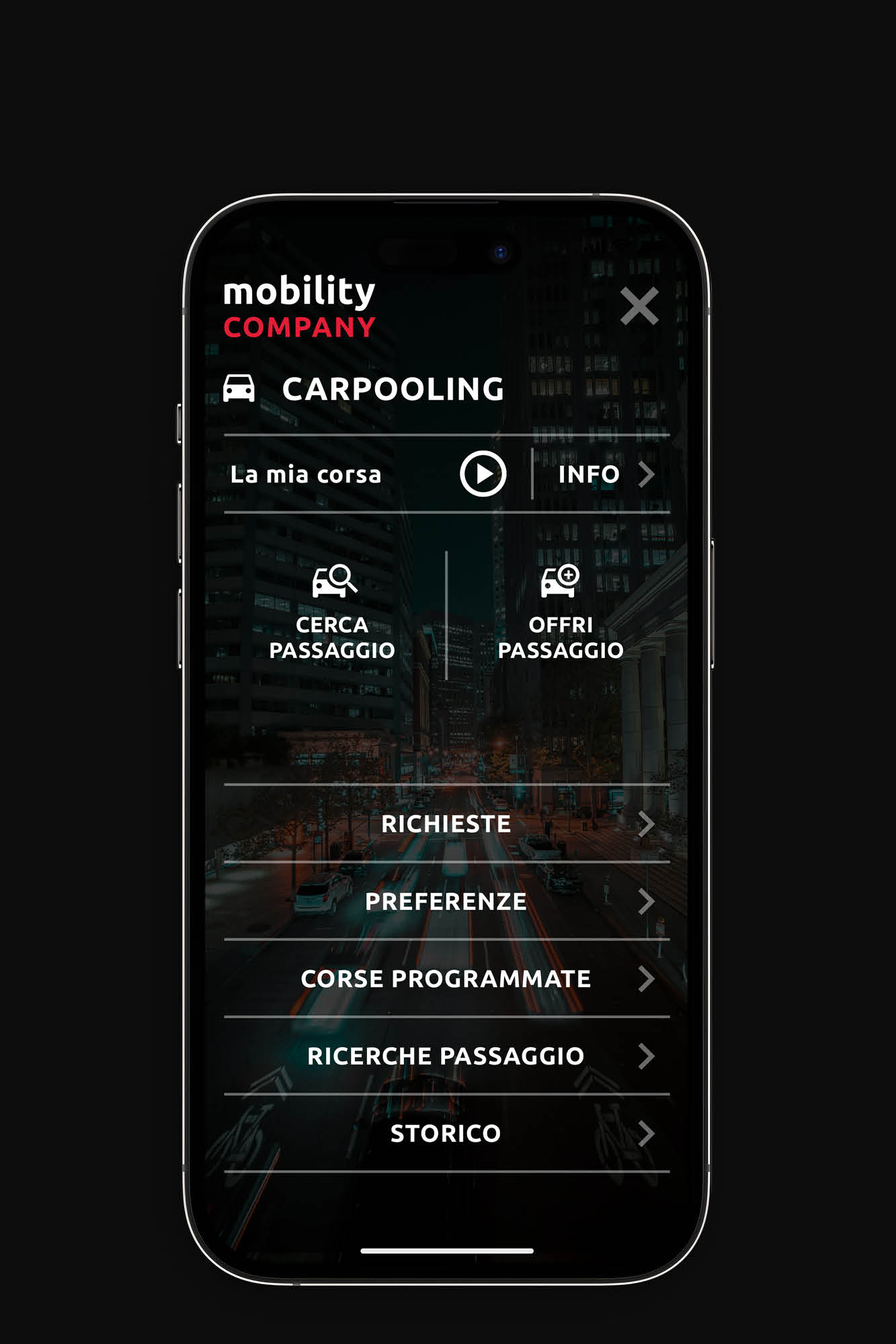 Carpooling Mockup
